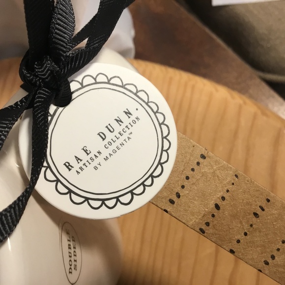 NWT~ 2 Rae Dunn White Raised Floral Engraved Back ceramic coffee Mug ENJOY - Picture 10 of 10